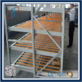 Rack de rolo de palete galvanizado industrial